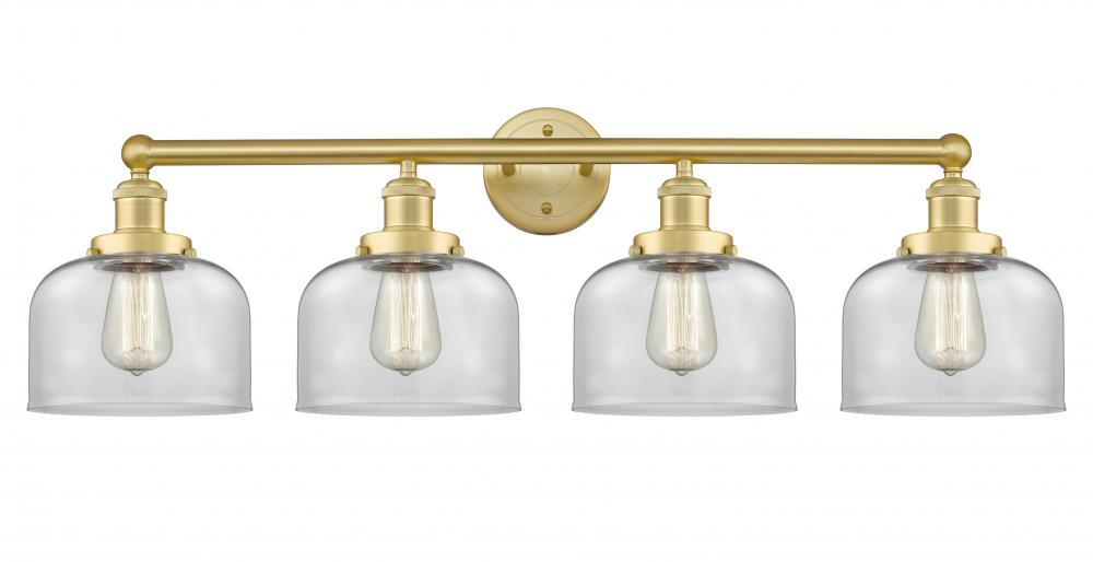 Bell - 4 Light - 35 inch - Satin Gold - Bath Vanity Light