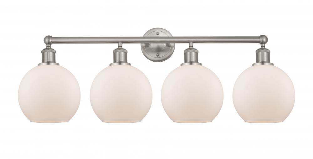 Athens - 4 Light - 35 inch - Satin Nickel - Bath Vanity Light