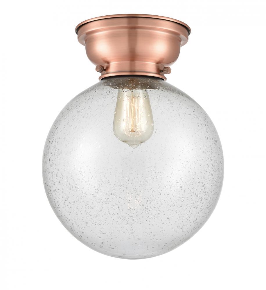 Beacon - 1 Light - 10 inch - Antique Copper - Flush Mount
