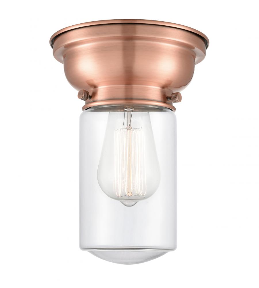 Dover - 1 Light - 6 inch - Antique Copper - Flush Mount