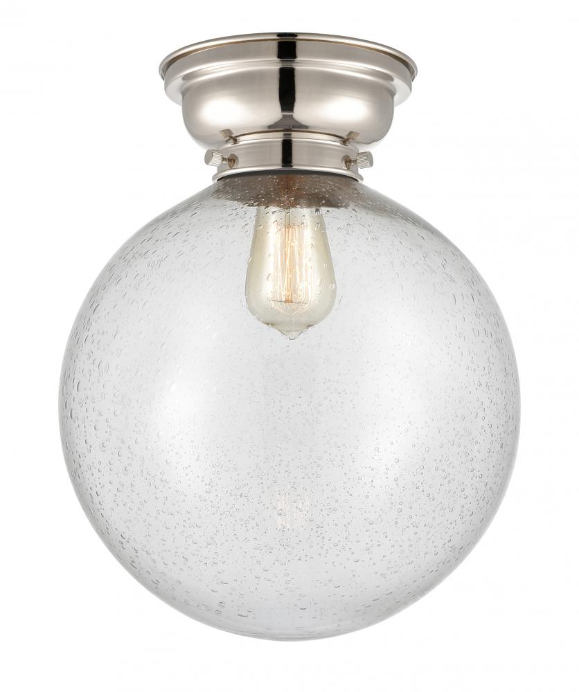 Beacon - 1 Light - 12 inch - Polished Nickel - Flush Mount