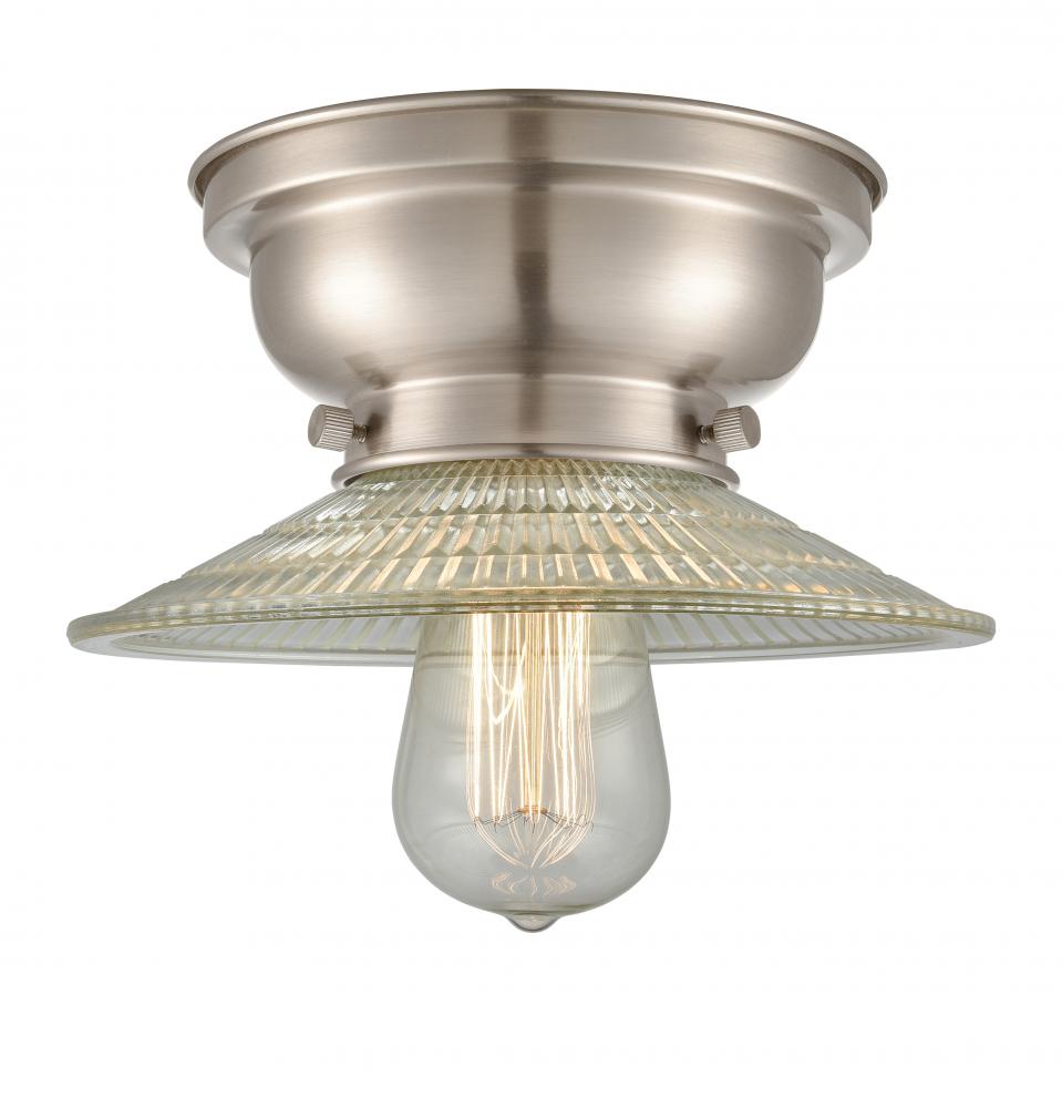 Halophane - 1 Light - 9 inch - Brushed Brass - Flush Mount