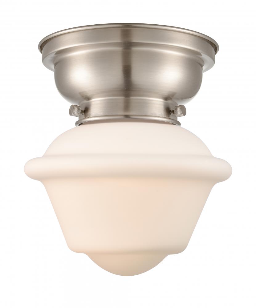 Oxford - 1 Light - 8 inch - Brushed Satin Nickel - Flush Mount