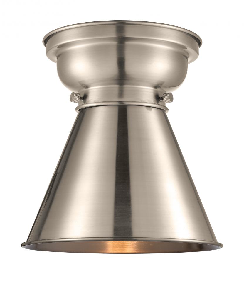 Appalachian - 1 Light - 8 inch - Brushed Satin Nickel - Flush Mount