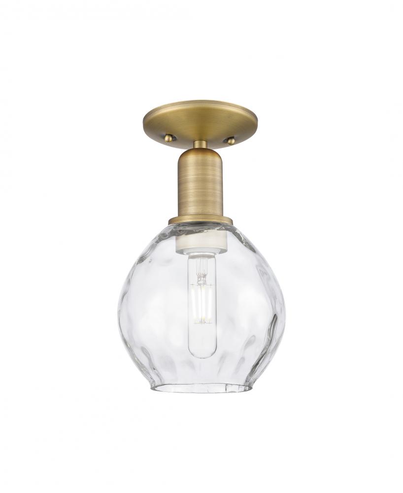 Waverly - 1 Light - 6 inch - Champagne Bronze - Semi-Flush Mount