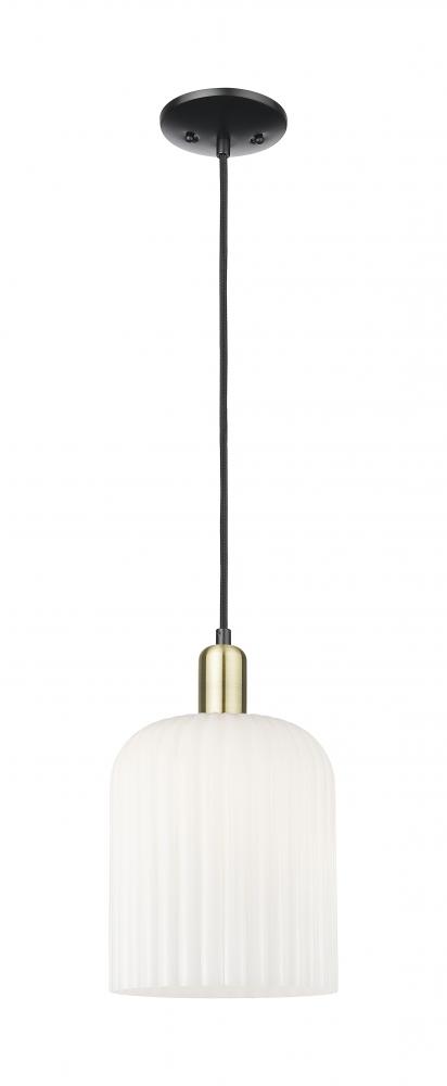 Bridal Veil - 1 Light - 8 inch - Black Antique Brass - Cord hung - Mini Pendant