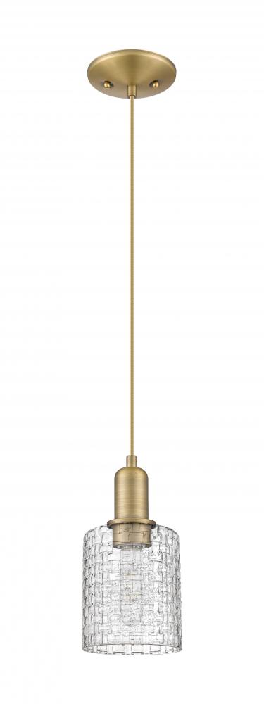 Cobbleskill - 1 Light - 5 inch - Polished Chrome - Cord hung - Mini Pendant