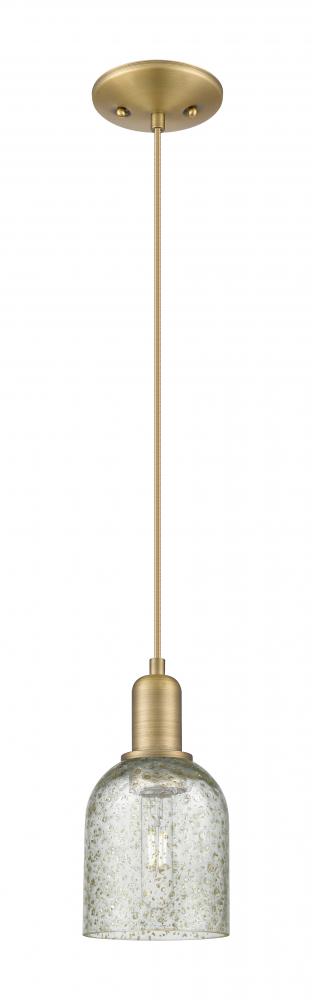 Caledonia - 1 Light - 5 inch - Brushed Brass - Cord hung - Mini Pendant