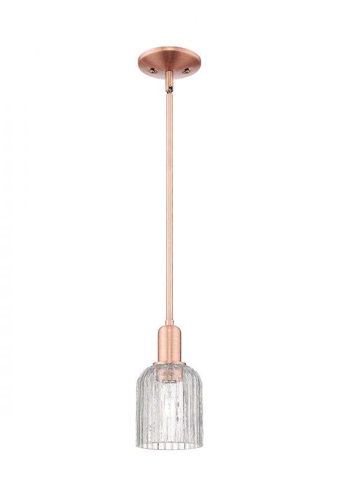 Bridal Veil - 1 Light - 6 inch - Antique Copper - Mini Pendant