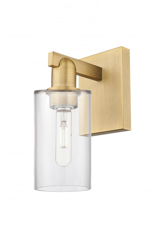Clymer - 1 Light - 4 inch - Brushed Brass - Sconce