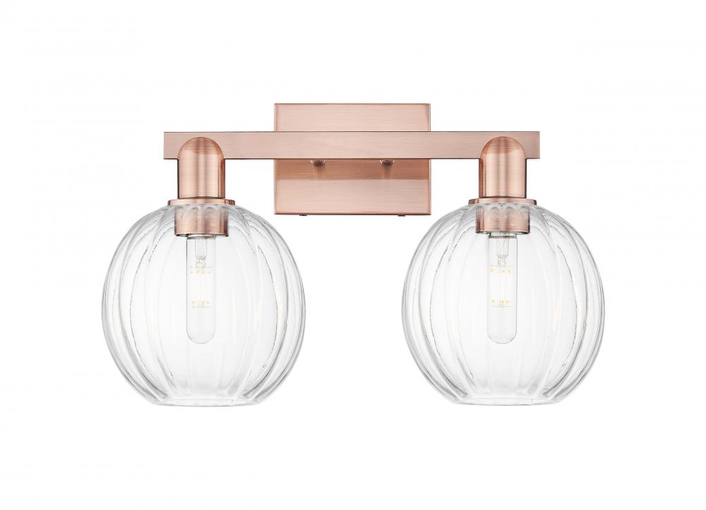 Preston - 2 Light - 16 inch - Polished Nickel - Bath Vanity Light