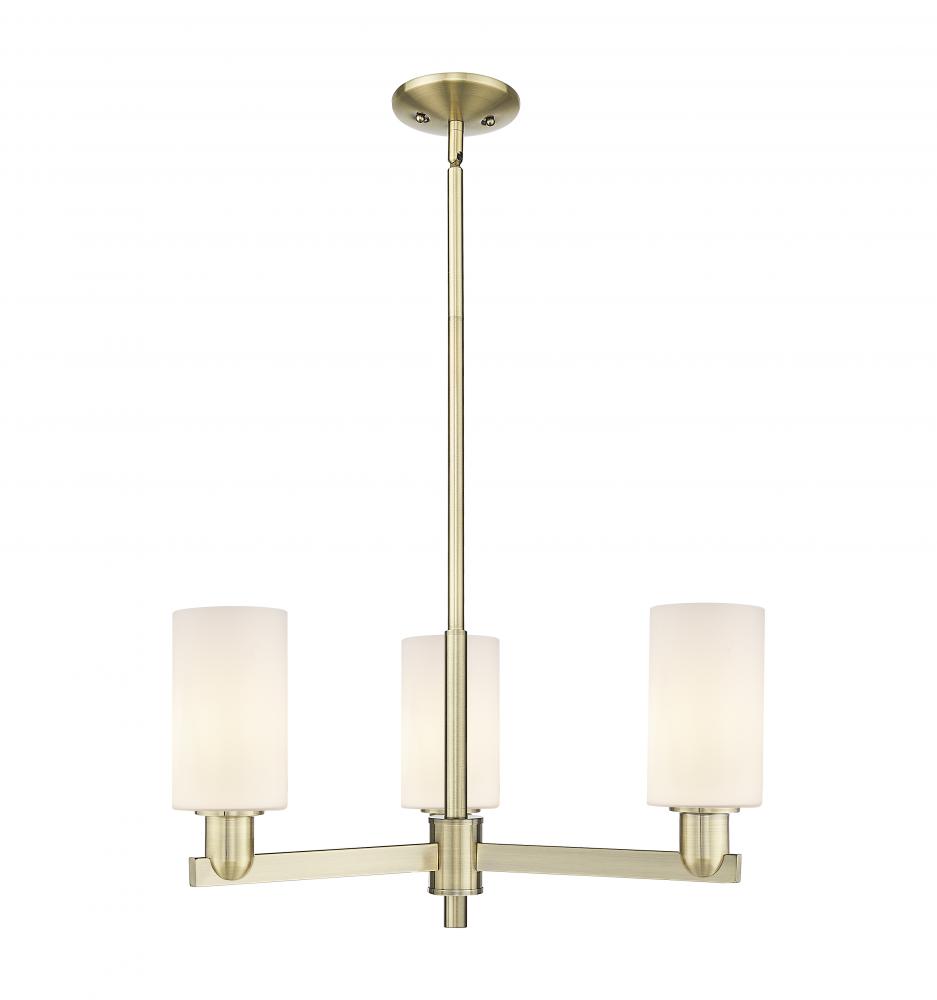 Clymer - 3 Light - 26 inch - Polished Nickel - Stem hung - Flush Mount