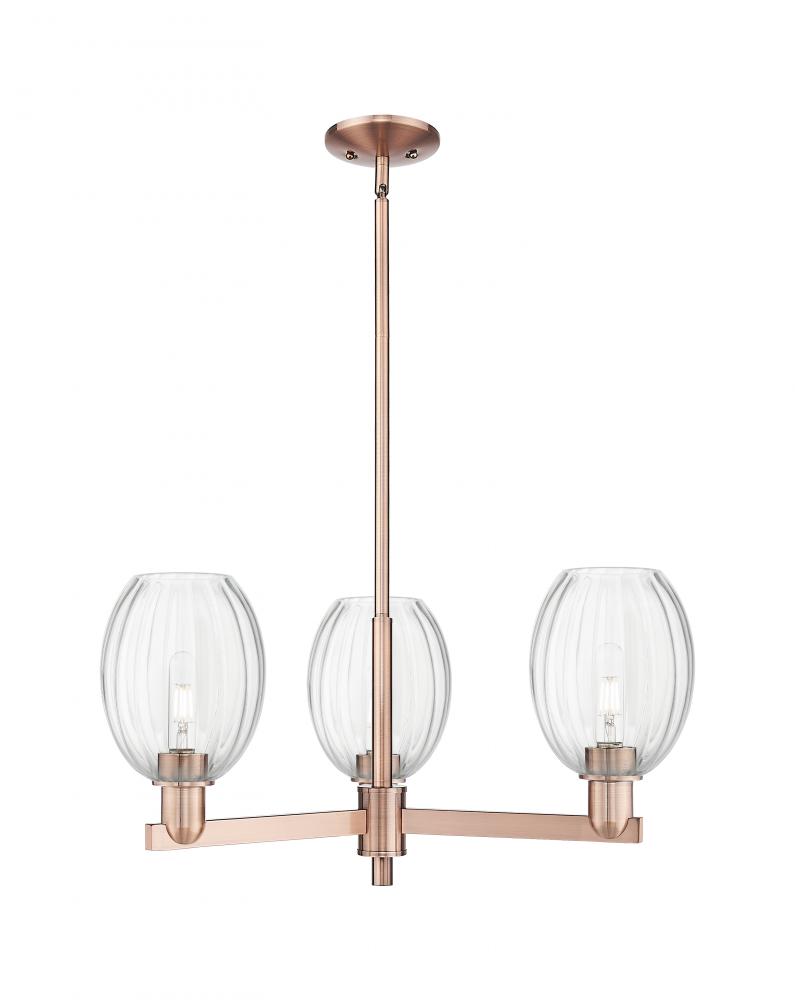 Preston Bulb - 3 Light - 18 inch - Antique Copper - Flush Mount