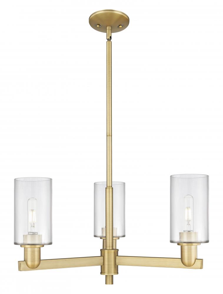 Clymer - 3 Light - 26 inch - Antique Copper - Stem hung - Flush Mount