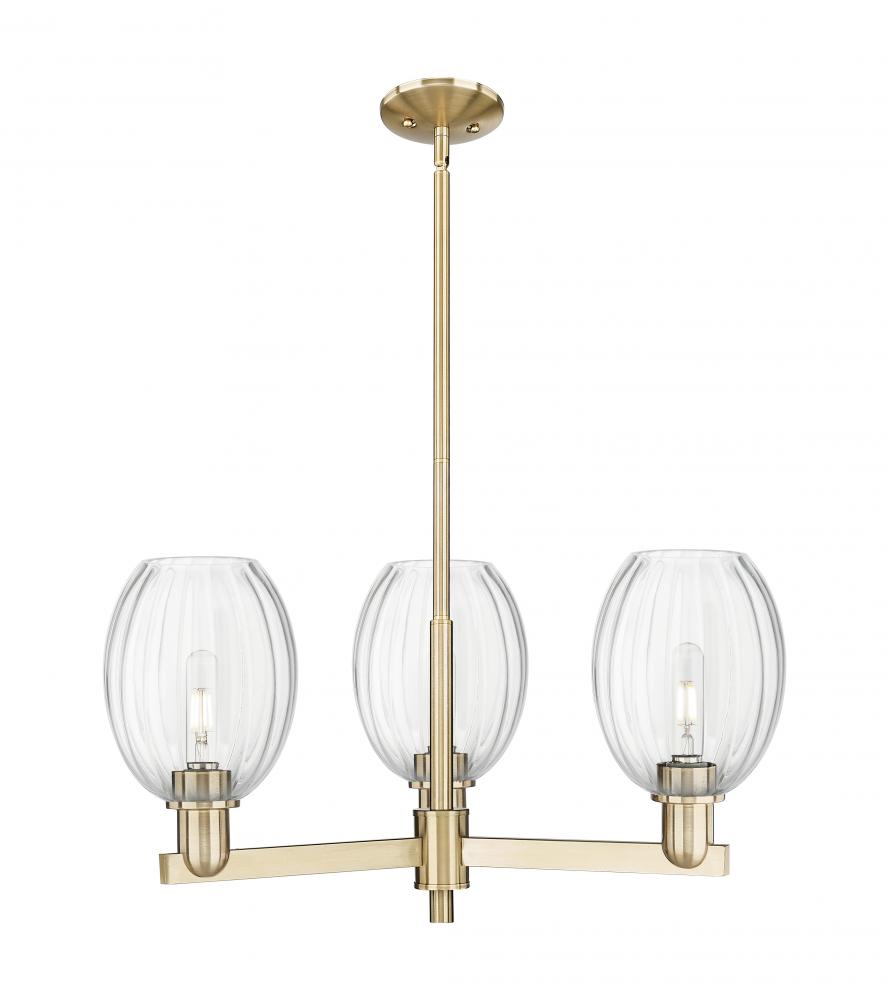 Preston Bulb - 3 Light - 18 inch - Champagne Bronze - Flush Mount