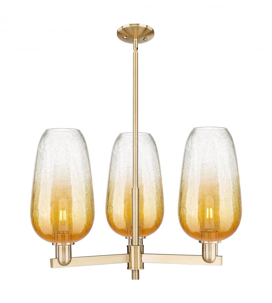 Brookhaven Flute - 3 Light - 18 inch - Champagne Bronze - Flush Mount