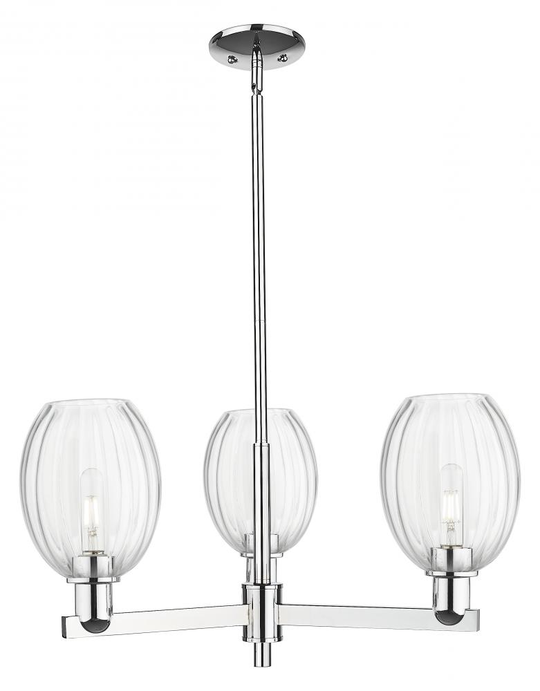 Preston Bulb - 3 Light - 18 inch - Polished Chrome - Flush Mount