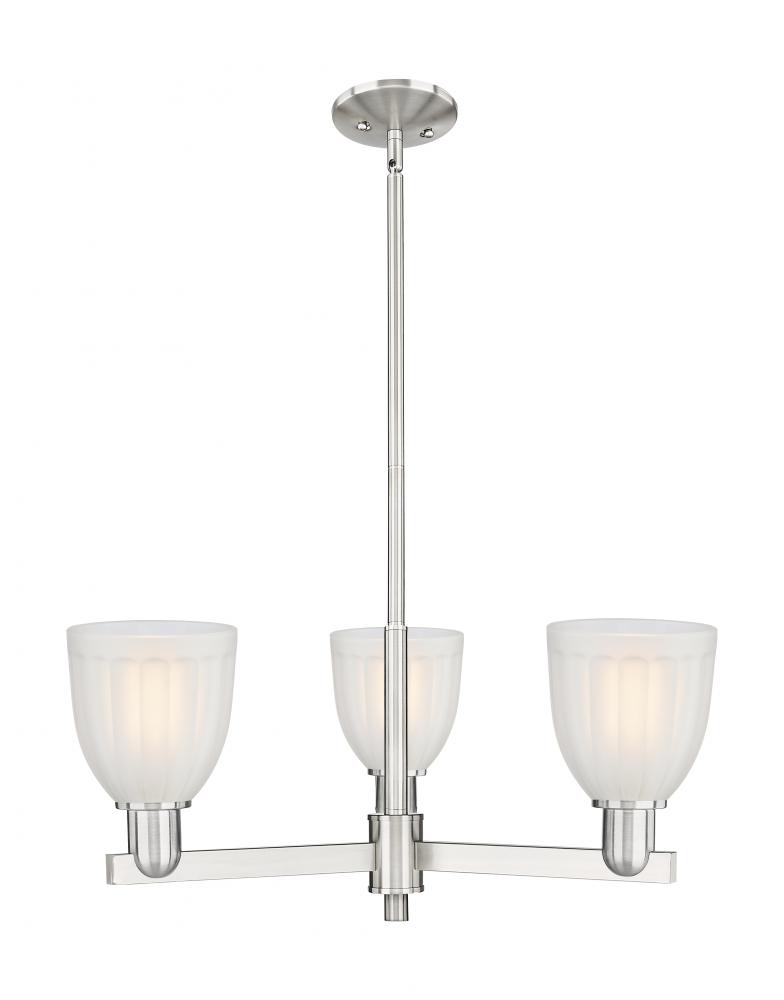 Brookfield - 3 Light - 28 inch - Antique Brass - Stem hung - Flush Mount