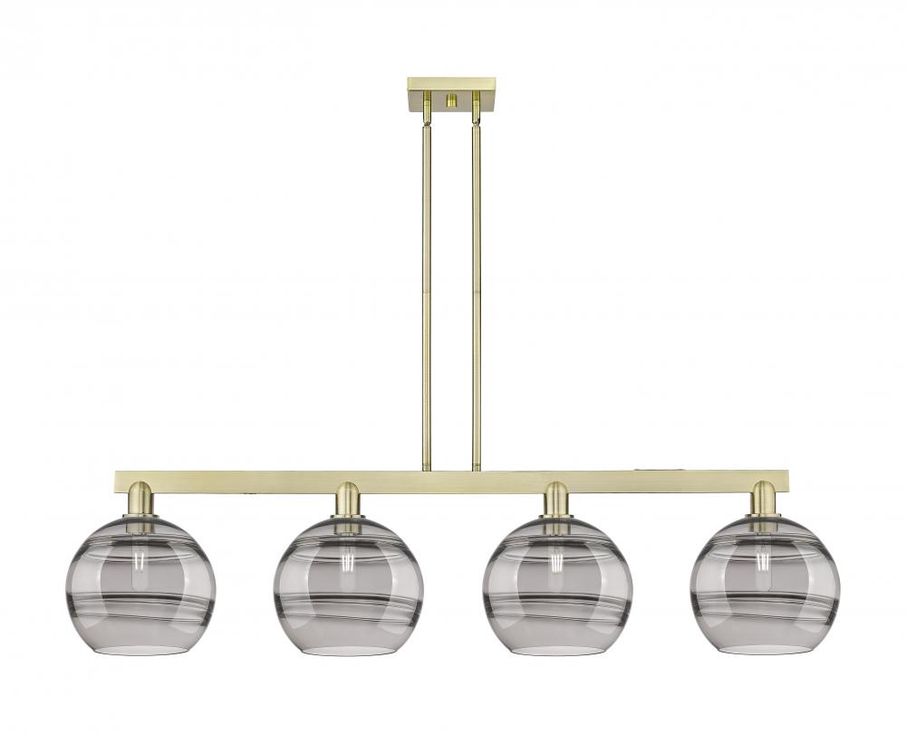 Rochester - 4 Light - 53 inch - Champagne Bronze - Stem hung - Island Light