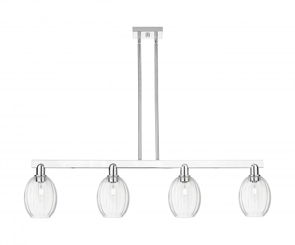 Preston - 4 Light - 48 inch - Polished Chrome - Cord hung - Island Light