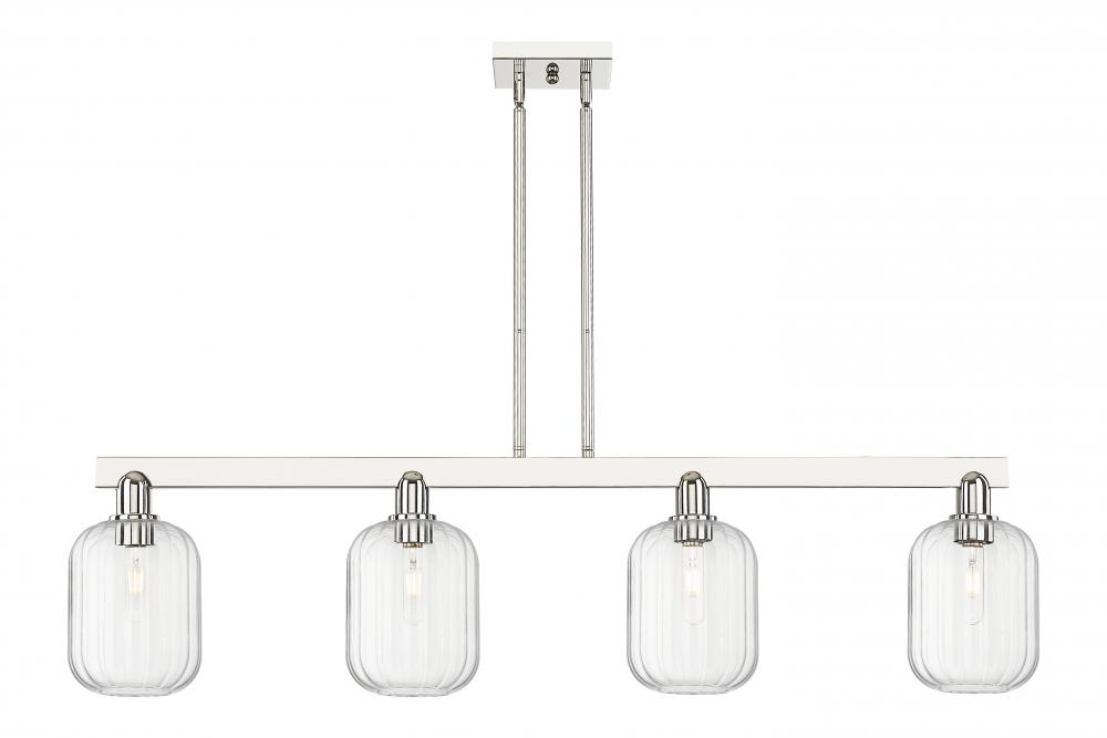 Preston - 4 Light - 48 inch - Polished Nickel - Cord hung - Island Light