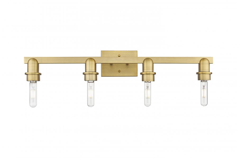Arcadia - 4 Light - 27 inch - Black Antique Brass - Bath Vanity Light