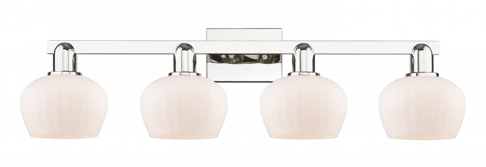 Fenton - 4 Light - 34 inch - Matte Black - Bath Vanity Light