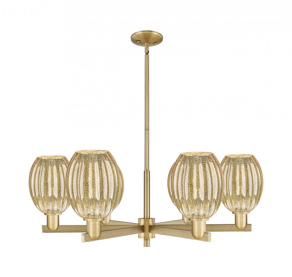 Preston Bulb - 6 Light - 24 inch - Brushed Brass - Chandelier