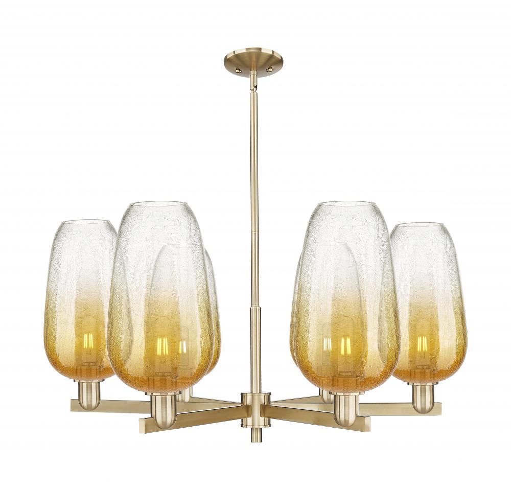 Brookhaven Flute - 6 Light - 24 inch - Champagne Bronze - Chandelier
