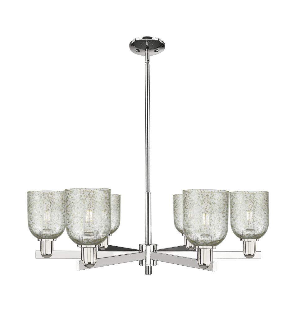 Caledonia - 6 Light - 35 inch - Black Antique Brass - Stem hung - Chandelier