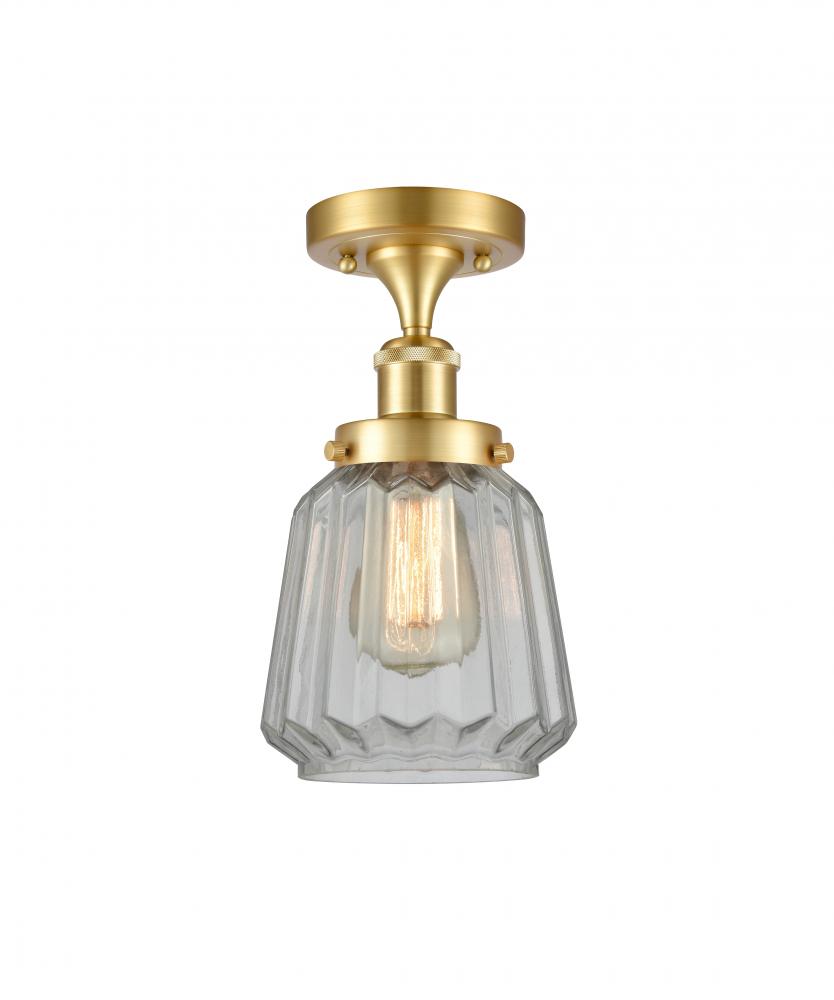 Chatham - 1 Light - 6 inch - Satin Gold - Flush Mount