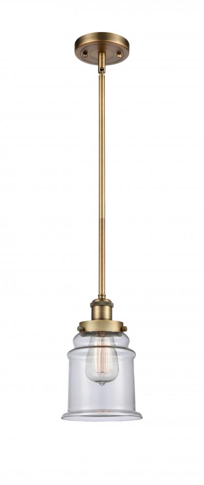 Canton - 1 Light - 6 inch - Brushed Brass - Mini Pendant