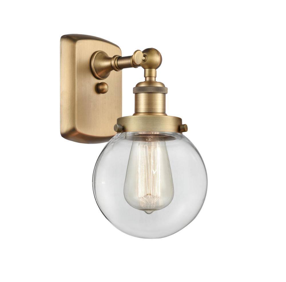 Beacon - 1 Light - 6 inch - Brushed Brass - Sconce