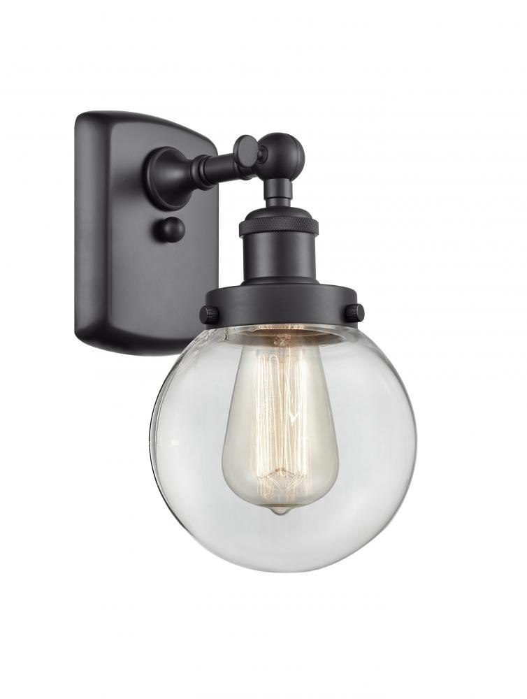 Beacon - 1 Light - 6 inch - Matte Black - Sconce