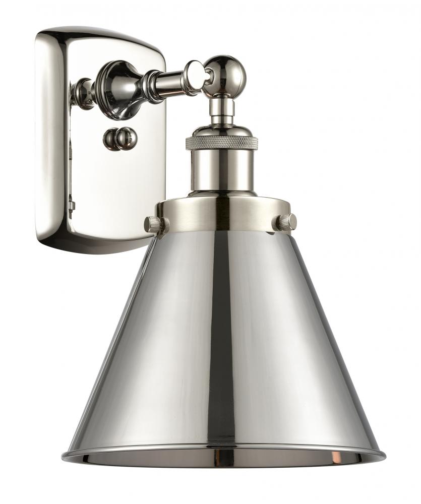 Appalachian - 1 Light - 7 inch - Polished Nickel - Sconce