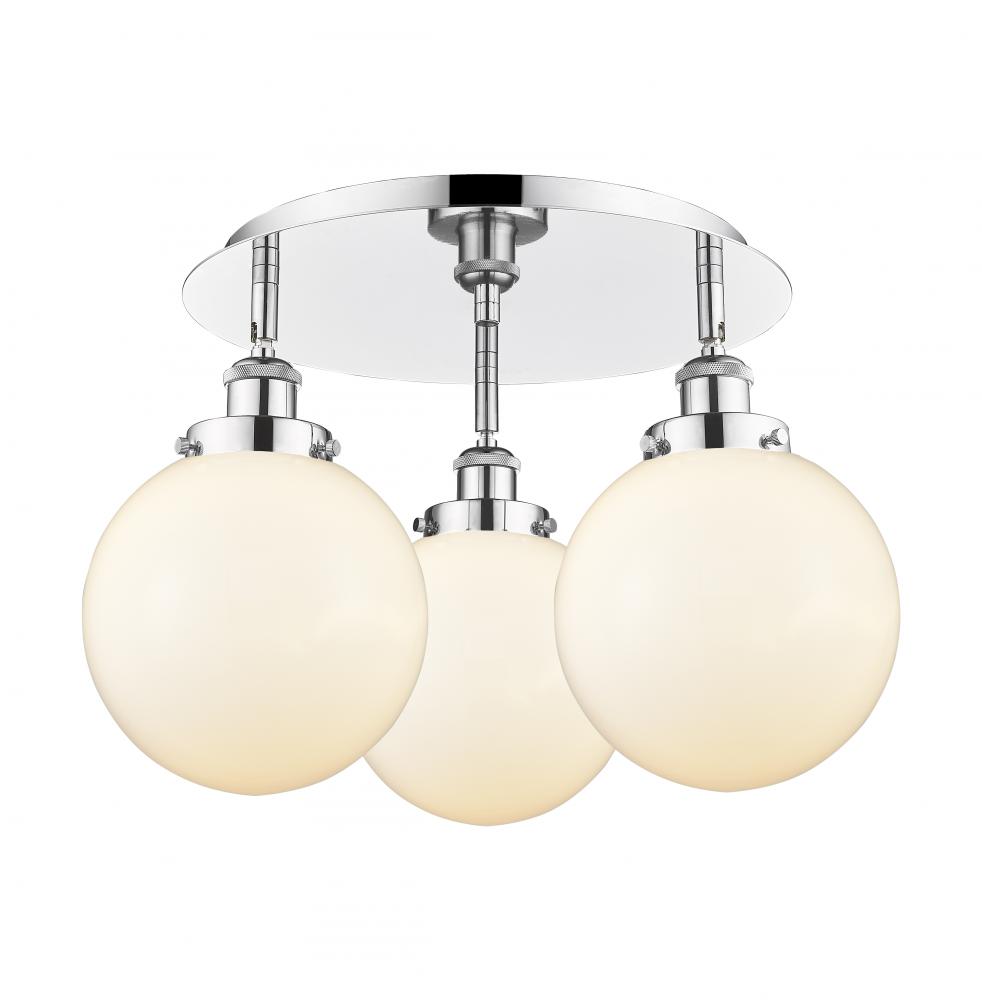 Beacon - 3 Light - 20 inch - Polished Chrome - Flush Mount