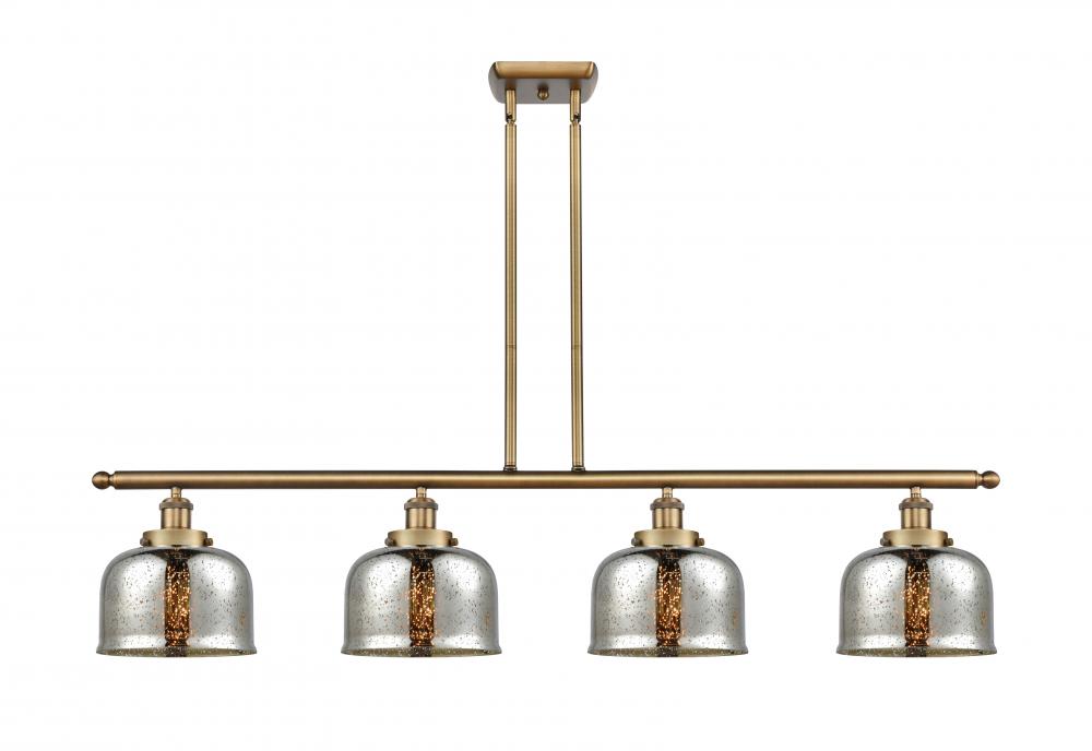 Bell - 4 Light - 48 inch - Brushed Brass - Stem Hung - Island Light