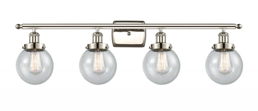 Beacon - 4 Light - 36 inch - Polished Nickel - Bath Vanity Light