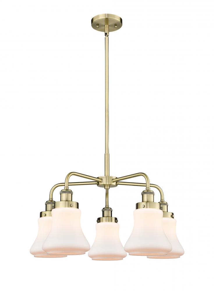 Bellmont - 5 Light - 25 inch - Antique Brass - Chandelier