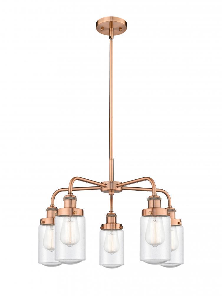 Dover - 5 Light - 23 inch - Antique Copper - Chandelier