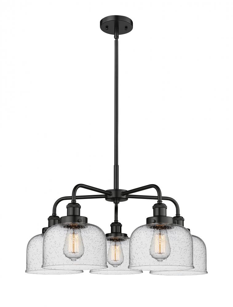 Cone - 5 Light - 26 inch - Matte Black - Chandelier