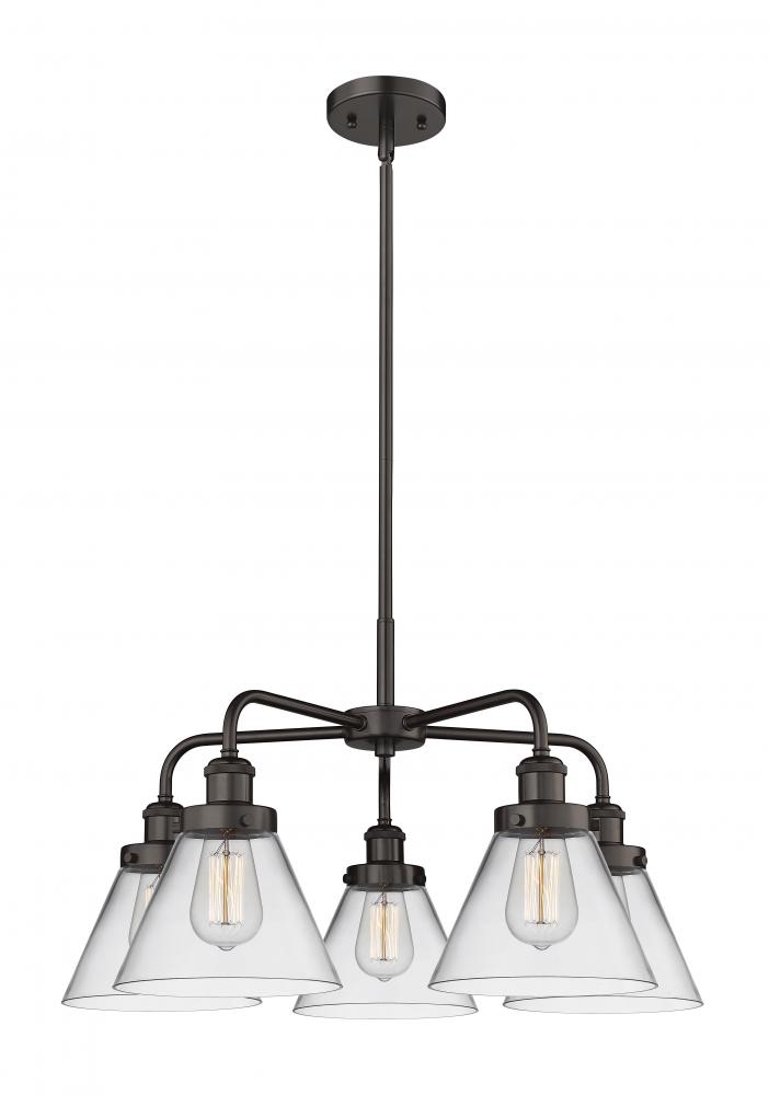 Cone - 5 Light - 26 inch - Oil Rubbed Bronze - Chandelier