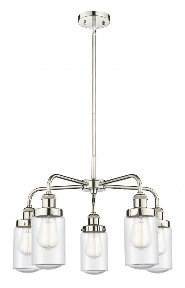 Dover - 5 Light - 23 inch - Polished Nickel - Chandelier