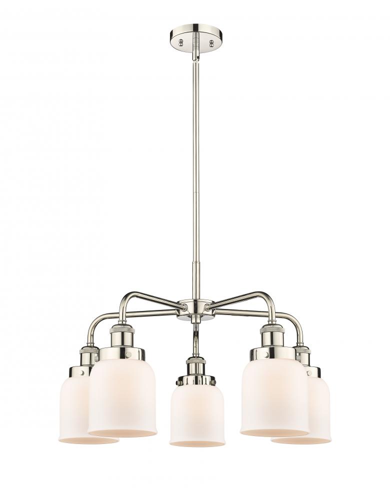 Cone - 5 Light - 24 inch - Polished Nickel - Chandelier