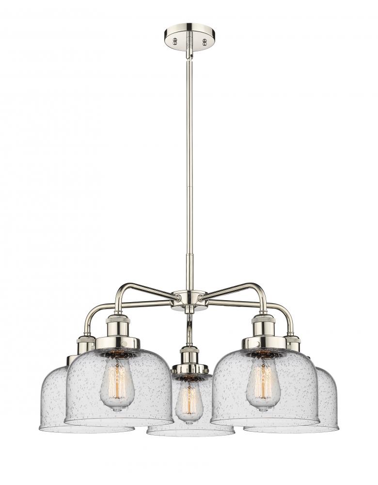 Cone - 5 Light - 26 inch - Polished Nickel - Chandelier