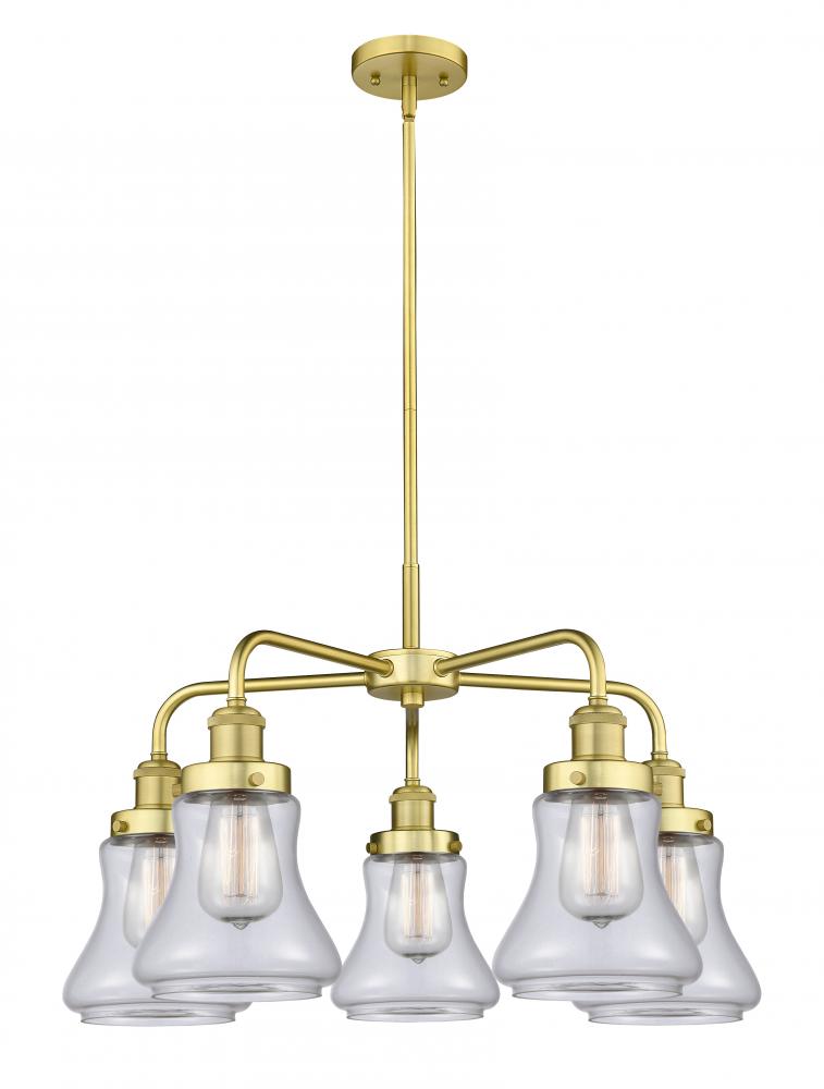 Bellmont - 5 Light - 25 inch - Satin Gold - Chandelier