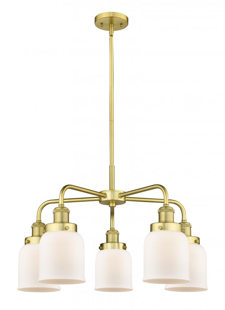 Cone - 5 Light - 24 inch - Satin Gold - Chandelier