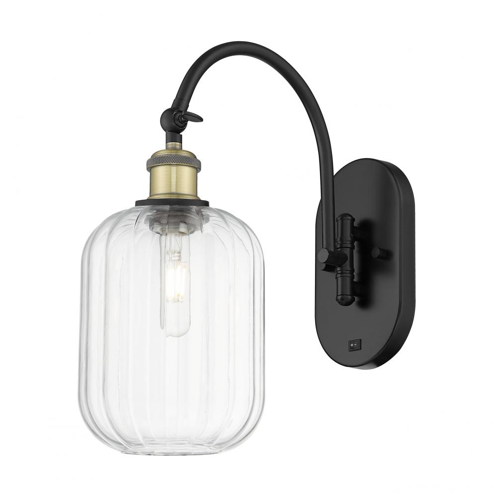 Preston Cylinder - 1 Light - 7 inch - Black Antique Brass - Sconce