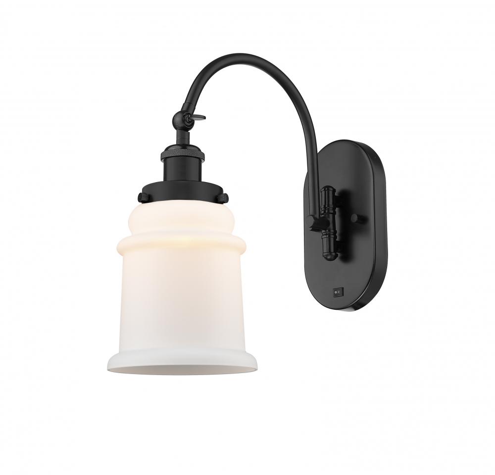 Canton - 1 Light - 7 inch - Matte Black - Sconce