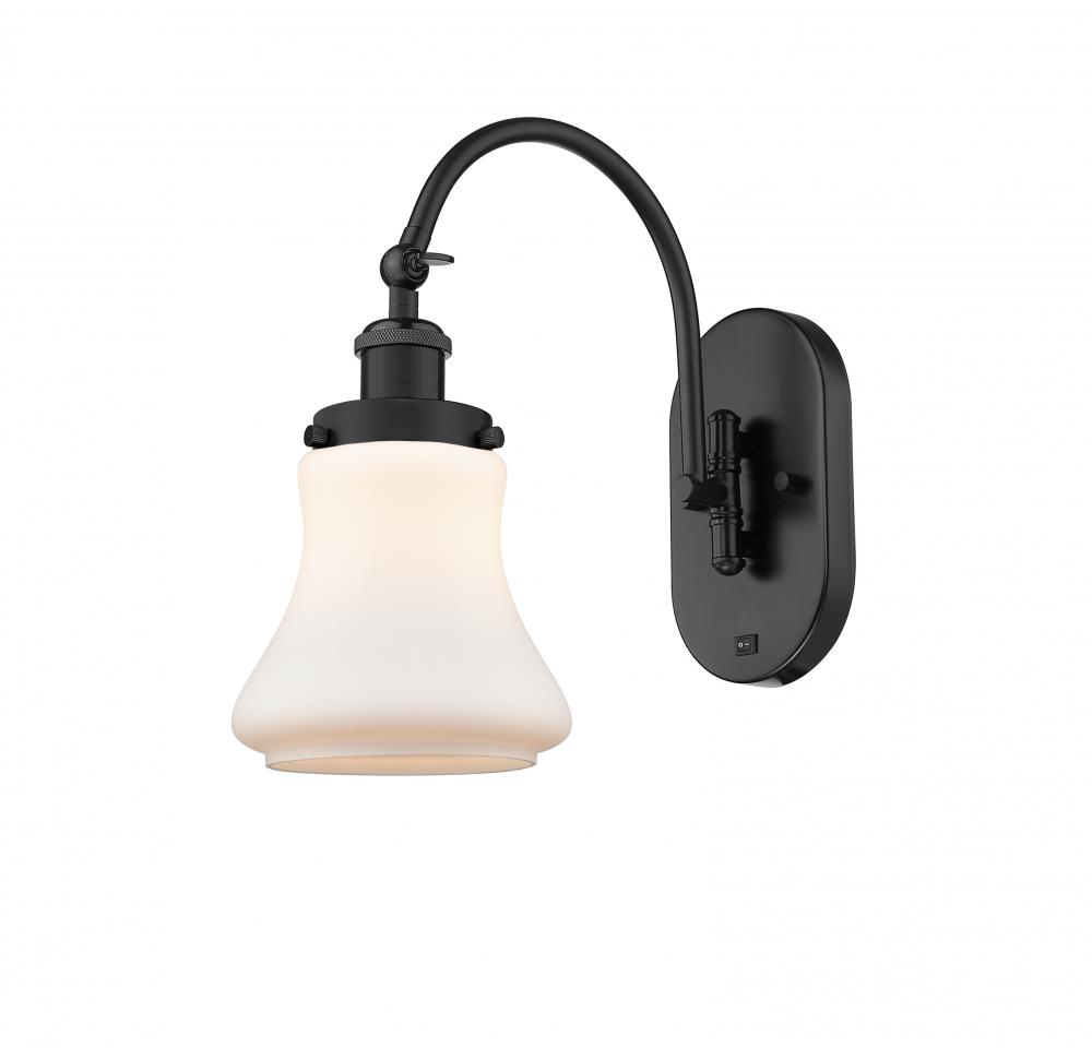 Bellmont - 1 Light - 7 inch - Matte Black - Sconce